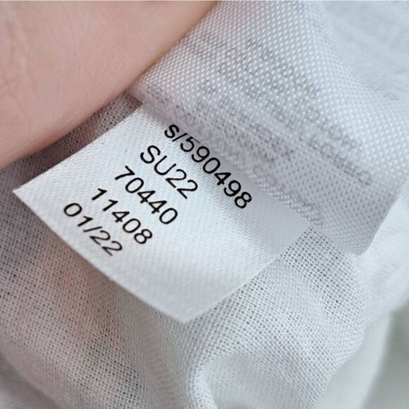 LOFT Women's Plaid Ruffle V-Back Shell Blouse size Small - Picture 9 of 9